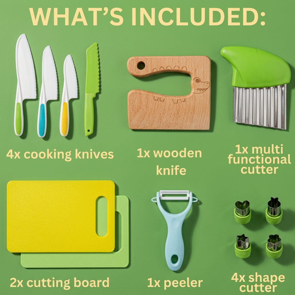Niblett & Co™ 13 pcs safe kitchen set for kids