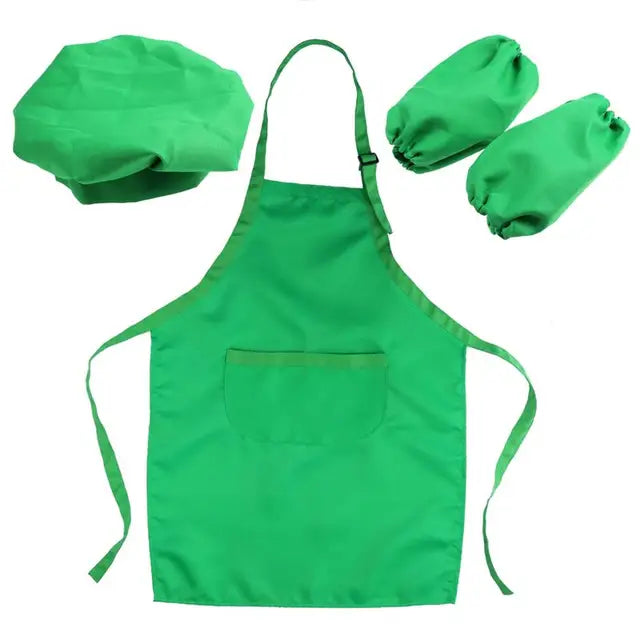 apron, hat & sleeve (3-13 years)